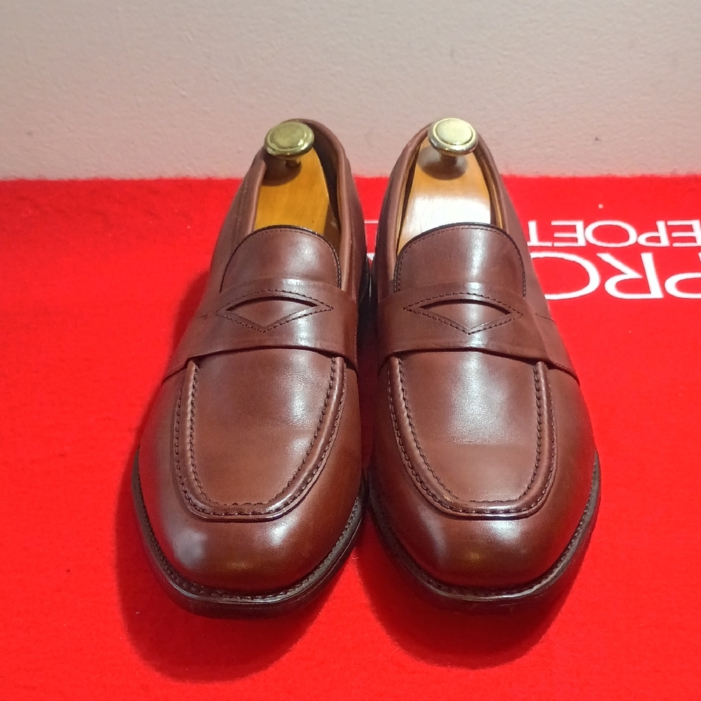 Allen Edmonds Rich Brown Leather Slip-Ons